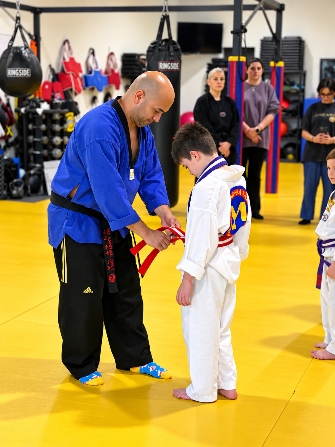 SweetE supports My Martial Arts adaptive karate