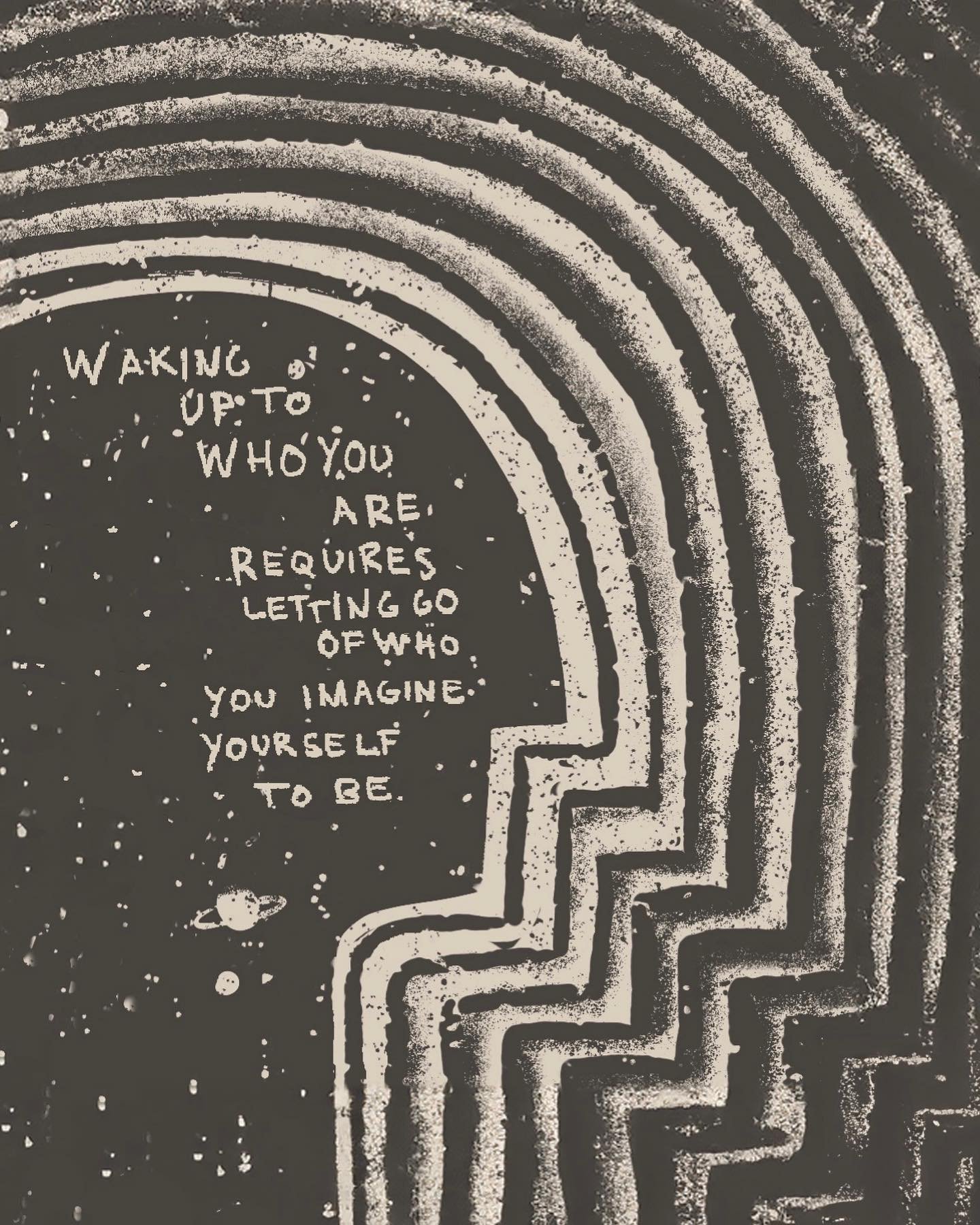 ✺ 
Waking&nbsp;up to 
who you are 
requires letting go of 
who you imagine 
yourself to be.
- A. Watts