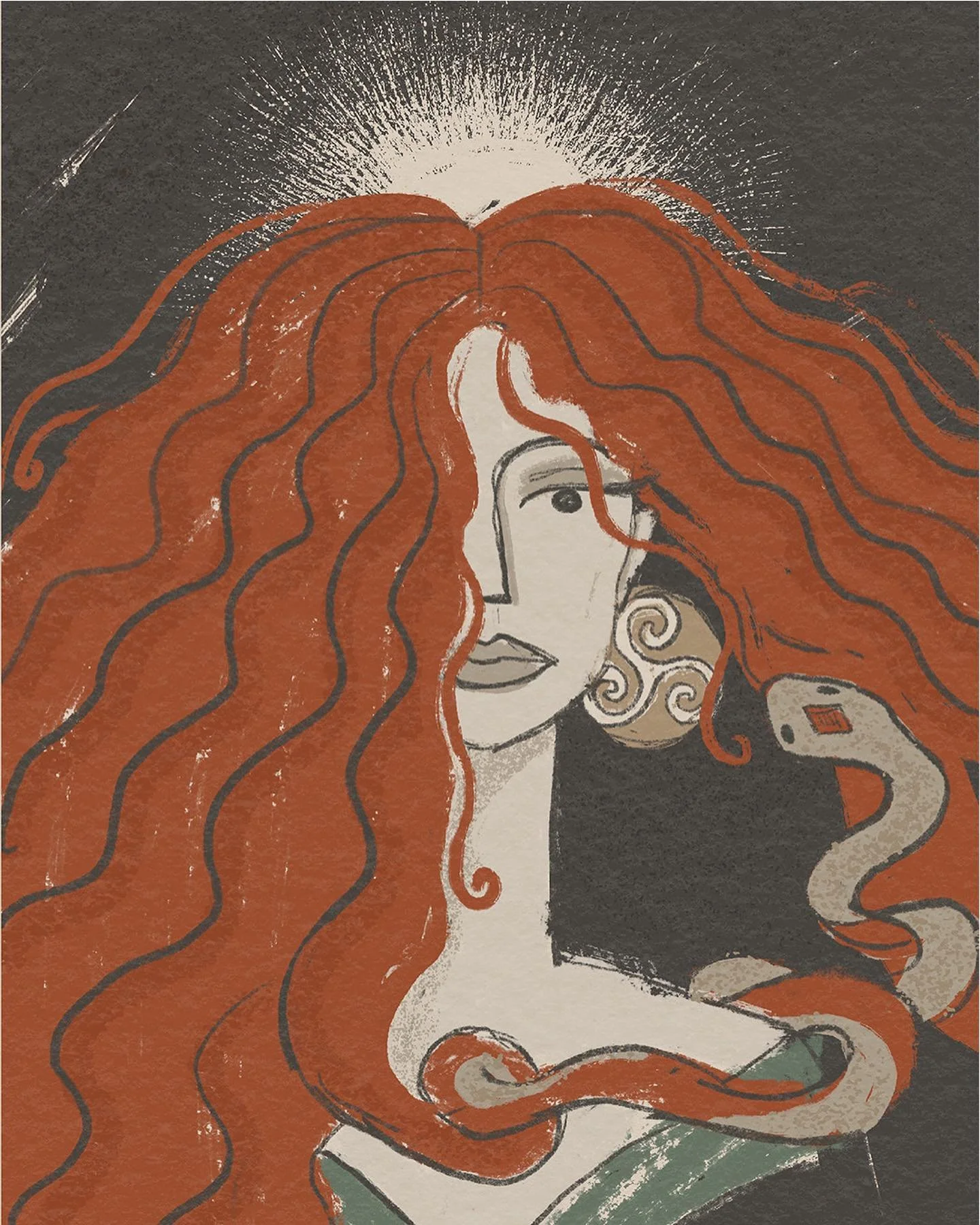 ✢ Brigid - Celtic Goddess of the all divine feminine and awakening of spring ✢ Representing inspiration, creativity, the arts, fertility, healing and the element of fire.  Brigid is a beautiful representation of the perfect balance of fire and water,