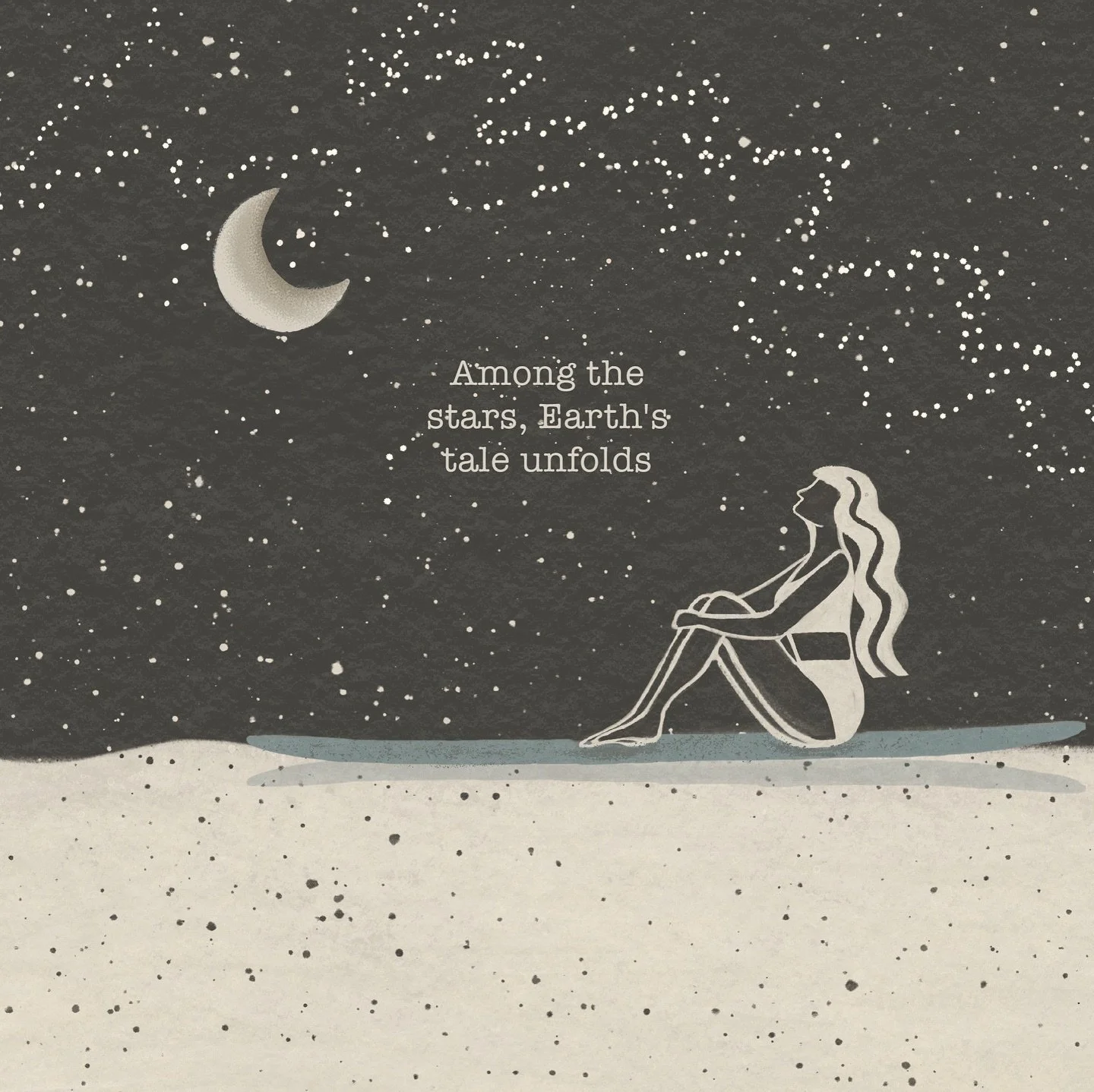 Among the stars, Earth&rsquo;s tale unfolds
 Day 1 illustration for&nbsp;@ourplanetweek - &ldquo;among the stars&rdquo; 
&mdash;&mdash; 
Our 2024 host team:
@ananaisdesign&nbsp;@andrea.oerter&nbsp;@asiaorlando_&nbsp;@beetleinthehay
caitbrennanillustr