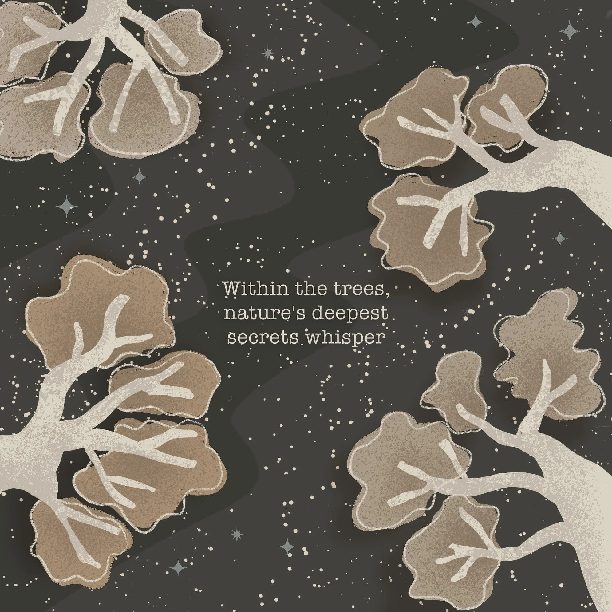 Within the trees,  nature&rsquo;s deepest secrets whisper
 Day 3 illustration for&nbsp;@ourplanetweek&nbsp;- &ldquo;Within the trees&rdquo; 
&mdash;&mdash; 
Our 2024 host team:
@karlasandersart&nbsp;@lamartina.art&nbsp;@lynniesketches&nbsp;@megbuddar