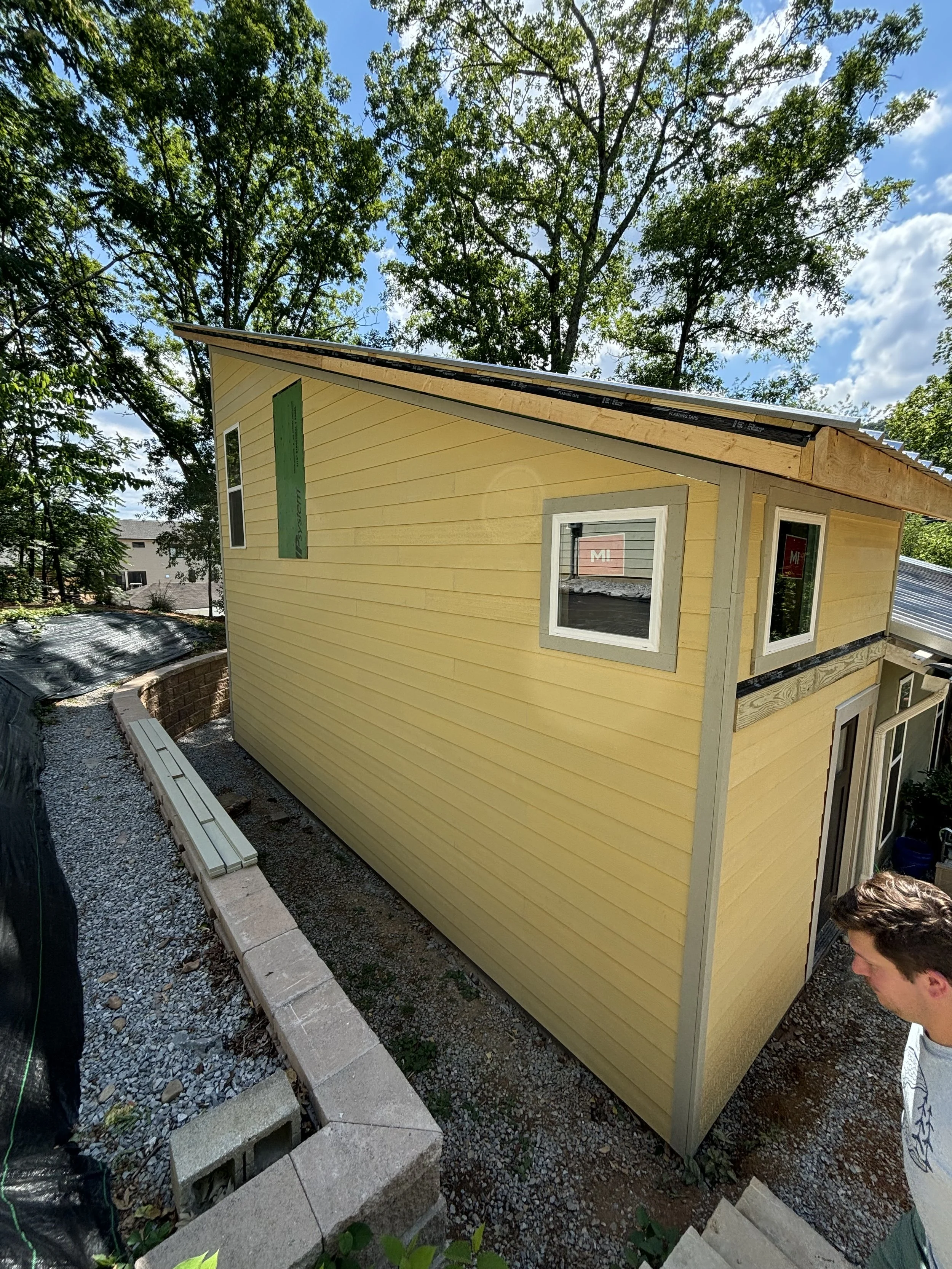 Addition siding installation