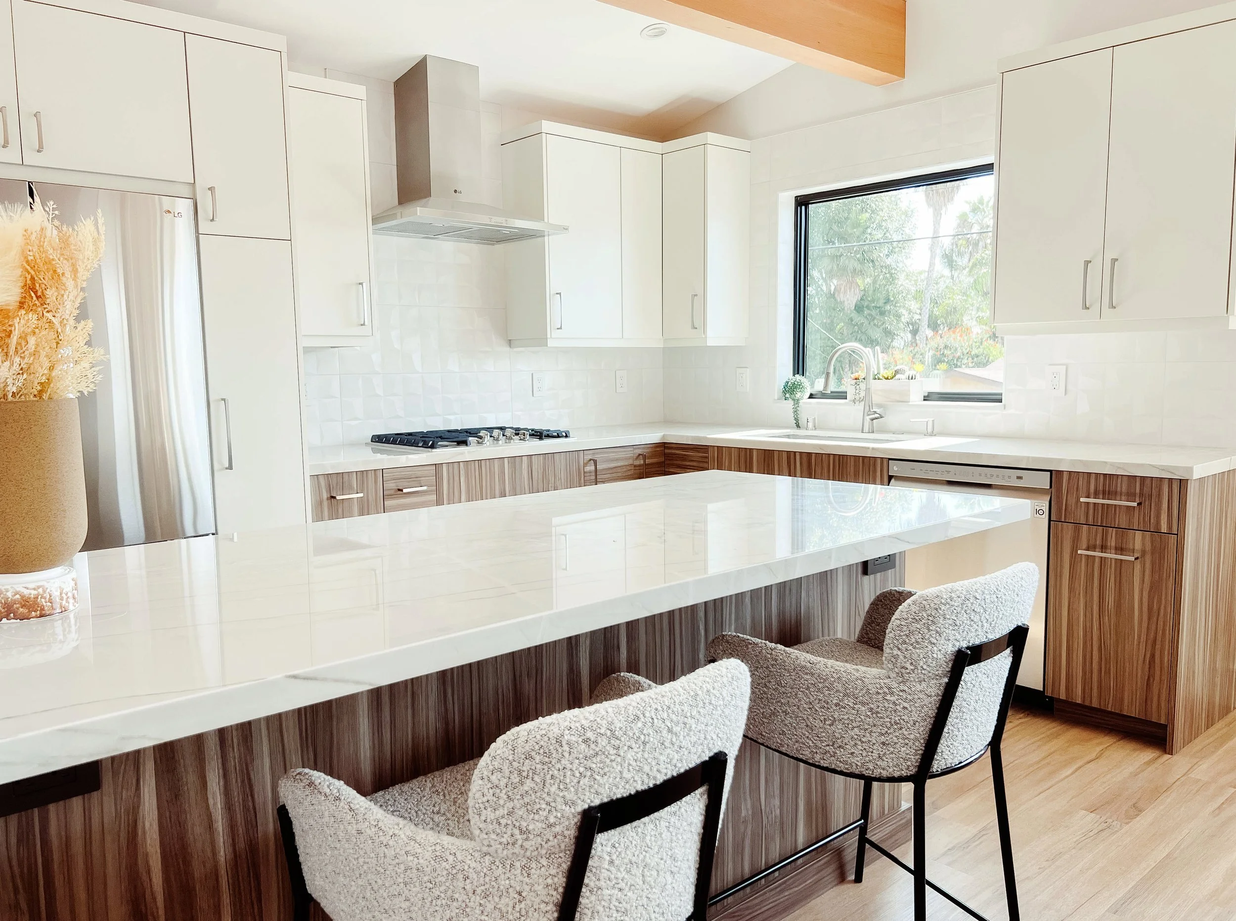 Custom residential design-build project by B.A. Worthing in San Diego County Casita-style residence by B.A. Worthing with thoughtful design and construction details