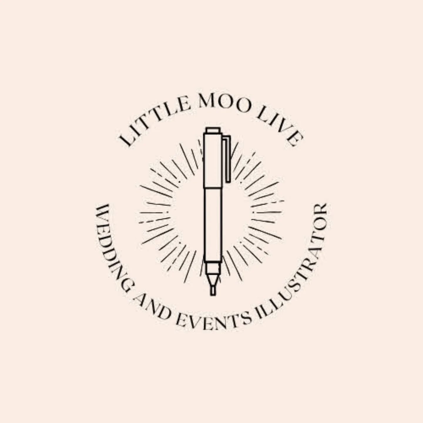 I'm super excited to announce that I've started a new venture that I'll be running alongside Little Moo Art! Little Moo Live is my wedding and events live illustration business. If you're looking for something a little different for your event, with 