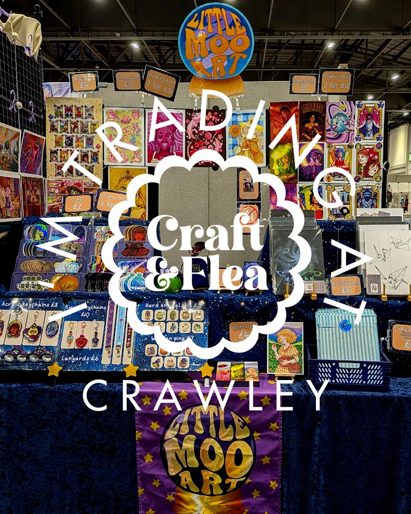 This Saturday I'll be at Crawley Craft &amp; Flea at the K2, Crawley! It's open from 11-4, and it'd be lovely to see some friendly faces there. I must say I'm very excited to trade at an event that I don't have to drive over an hour to get to 😅 Let 
