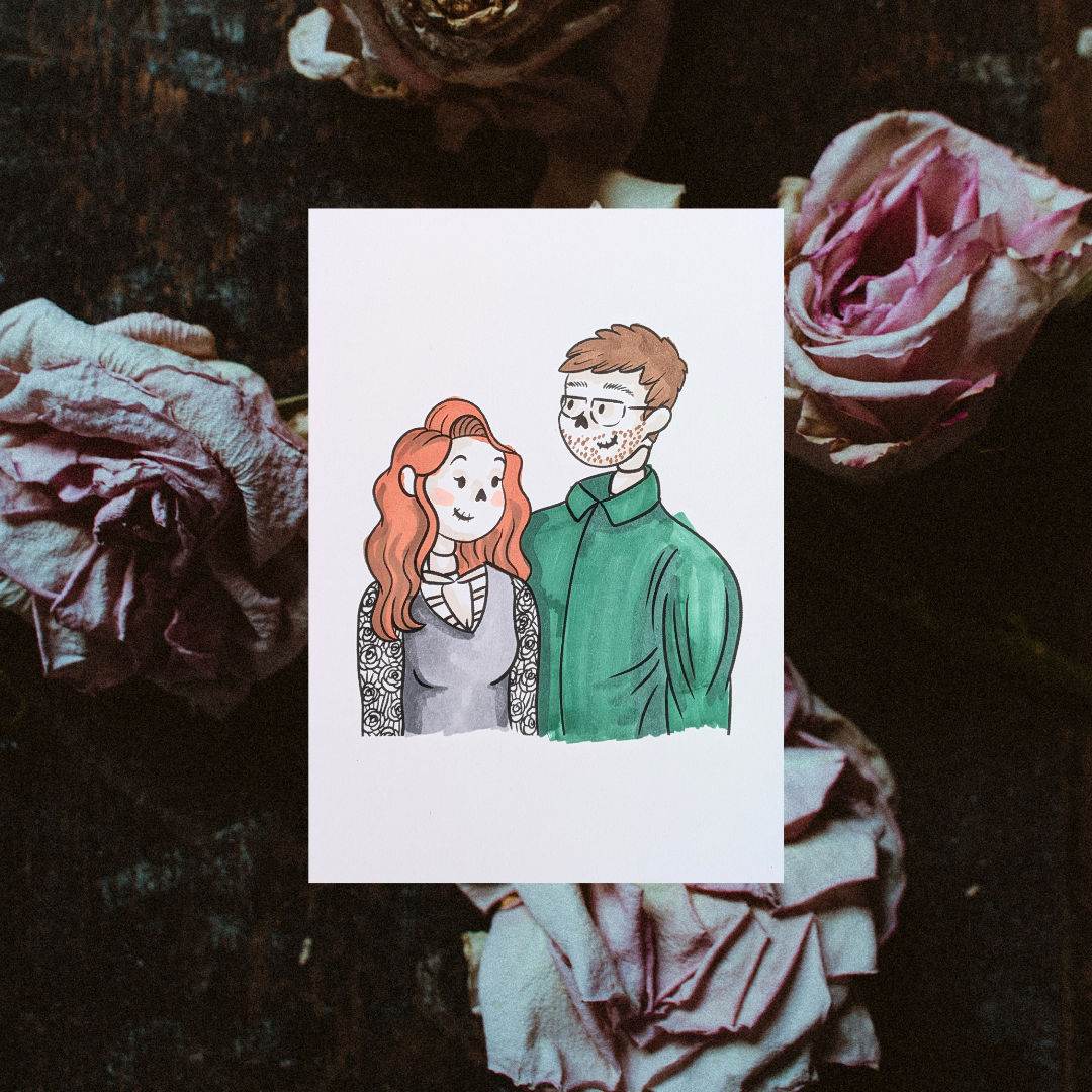 Dark Photo Dead Flowers Love Quote Instagram Post.png