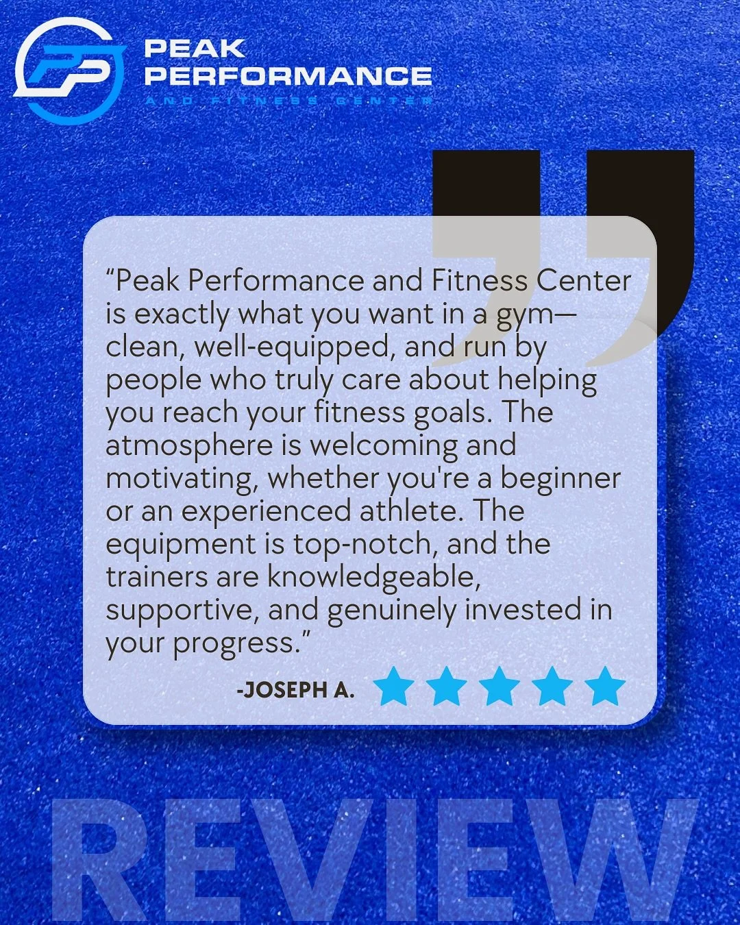 We love hearing stories like Joseph&rsquo;s! At Peak Performance, we&rsquo;re passionate about creating a welcoming, motivating atmosphere for everyone - from beginners to experienced athletes. Whether you&rsquo;re looking for personal training, semi