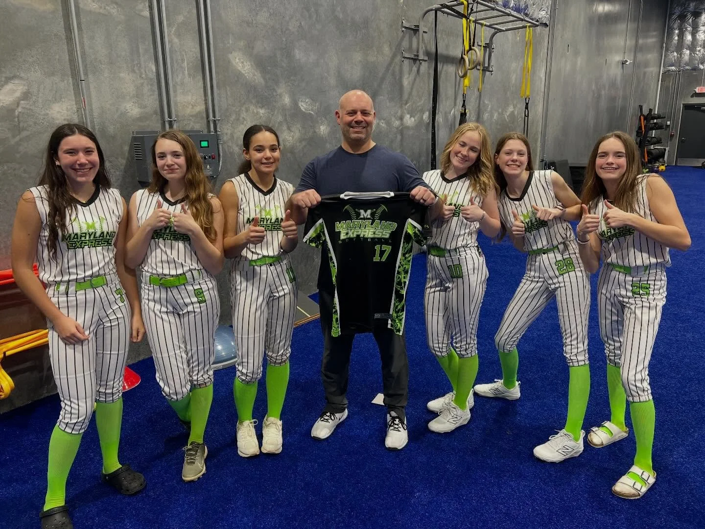 Proud of the work these #athletes put in during the offseason.  They came to give us our first of many Jerseys to hang on our soon to be wall of fame!  Wishing these girls a great season and more to come from all of them!  Look forward to seeing them