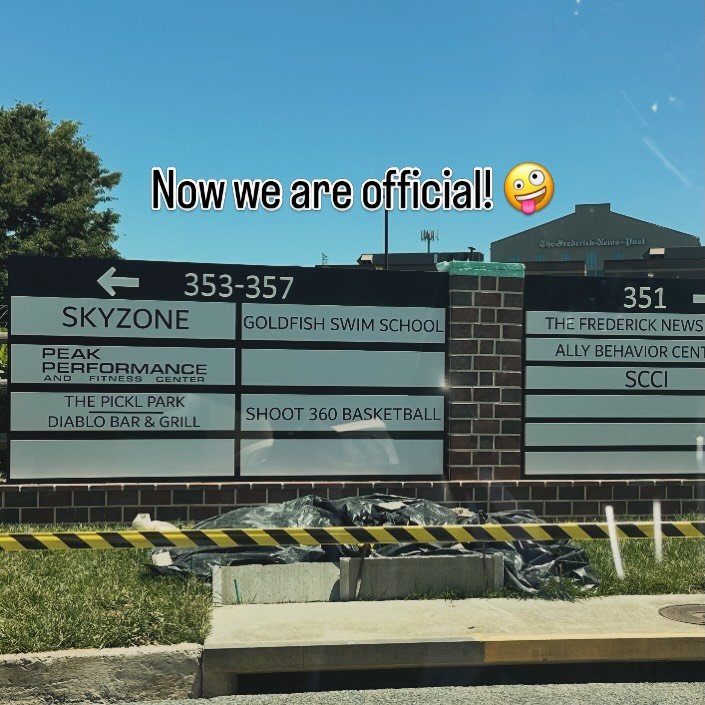 Now that we have a legit sign that means we are now an official business in Frederick Maryland. 😜. 

We are enjoying this awesome weather and hope all of you are as well!

#performancetraining #sportsspecifictraining #strengthandconditioning #postre