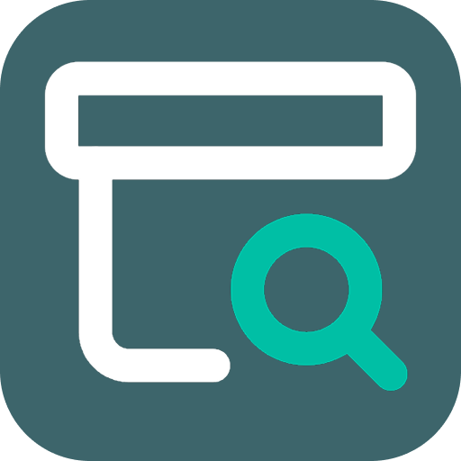 ChatGPT icon with a file folder and magnifying glass symbol.