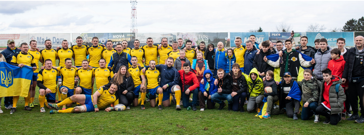 Ukrainian national rugby team against Croatian national rugby team in Zagreb,Croatia