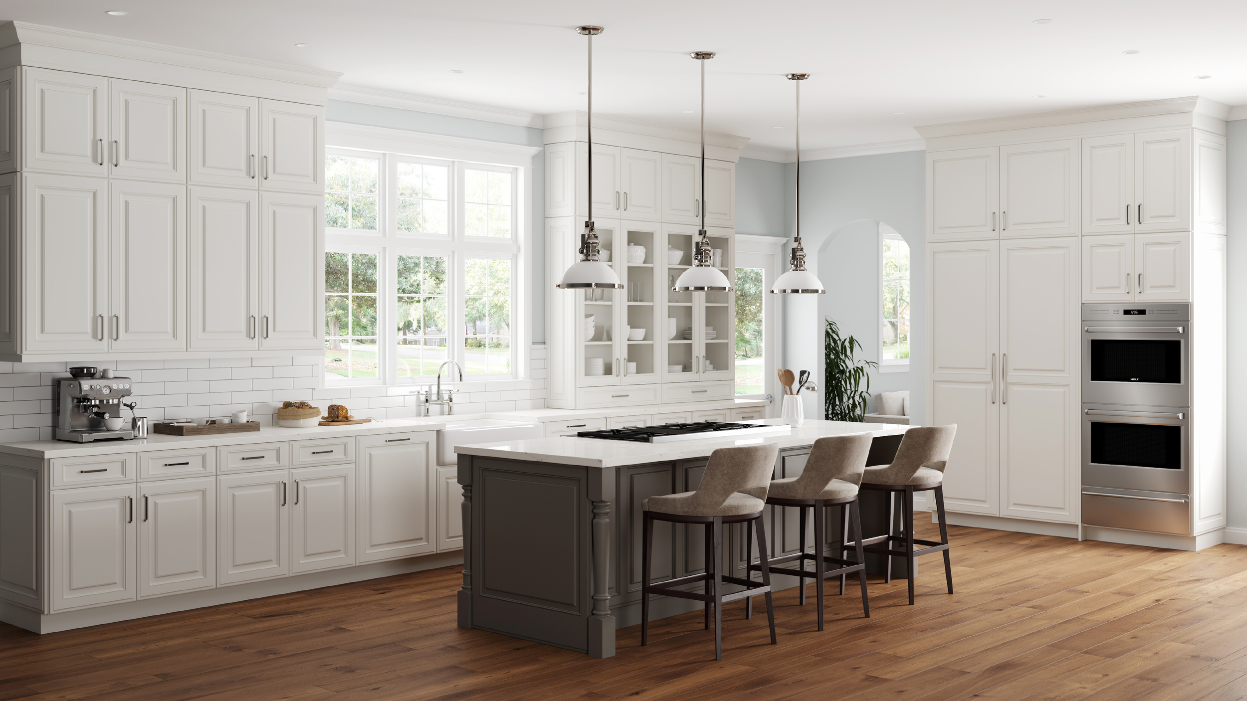 1900 Jefferson, Paint, White + Jefferson, Heirloom, Shadow