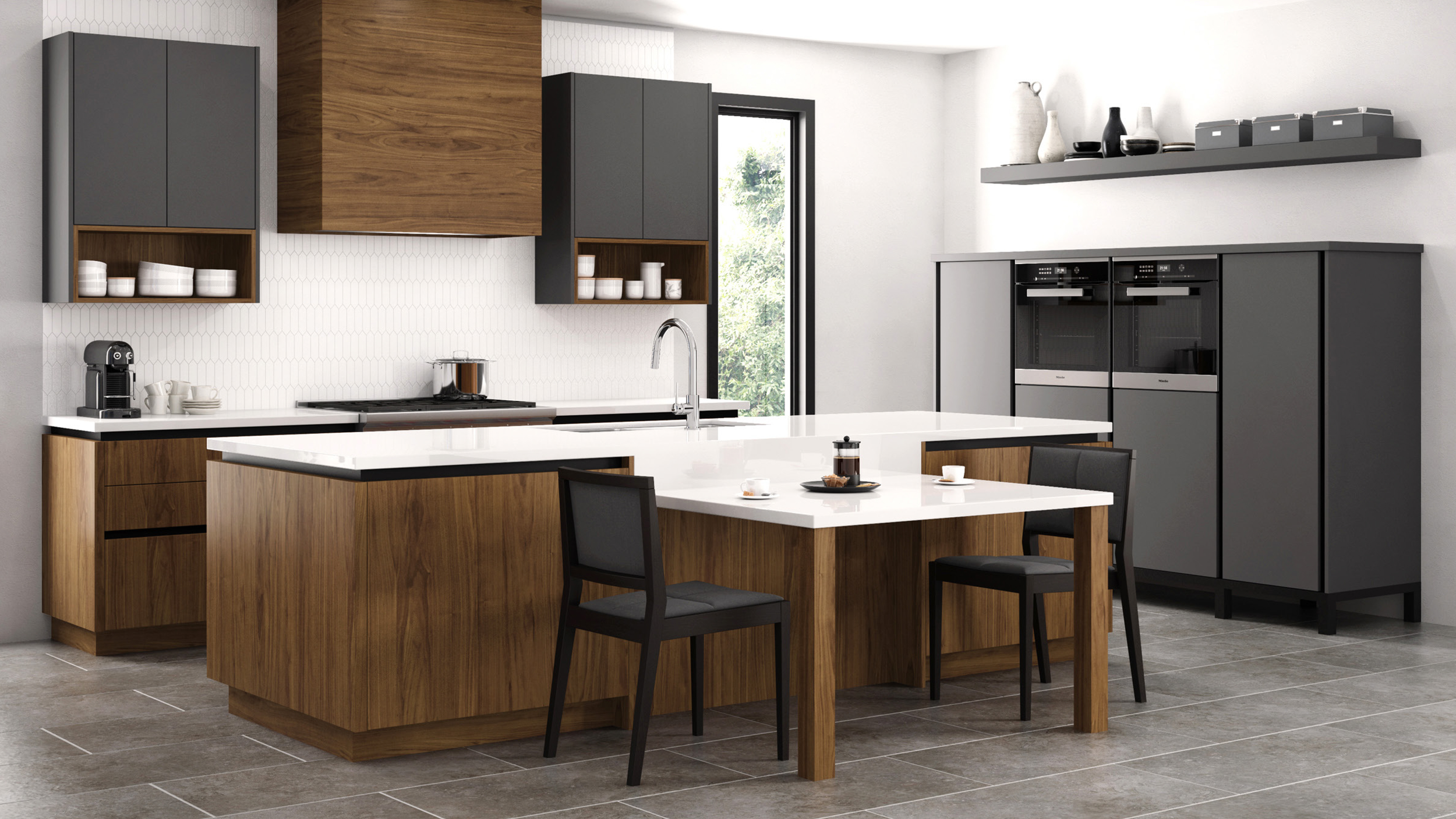 VERO Stockholm | Walnut | Sienna + Matisse | Paint  | Pepper with Black Euro Rail