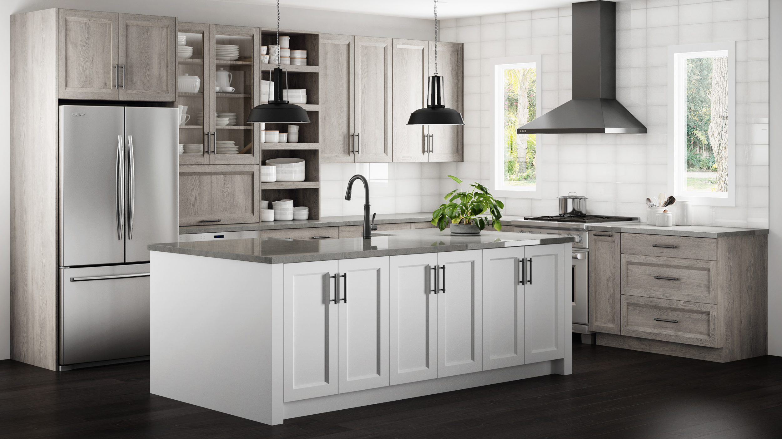 1900 Chesterfield, Red Oak, Sunbleached + , Paint, White