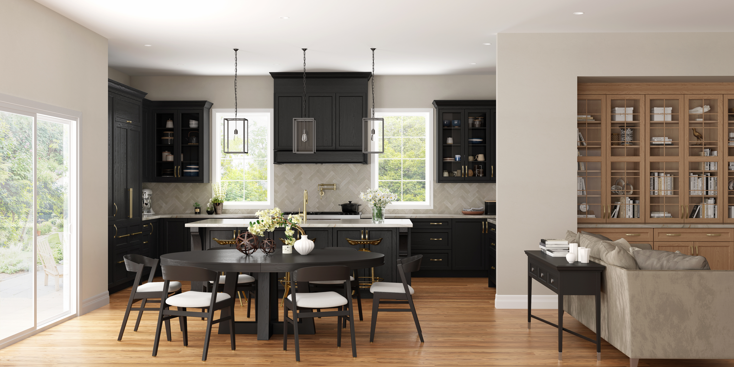 1900 Savannah | Red Oak | Black Solid Stain | EuroTouch + Savannah | Red Oak | Nordic | EuroTouch