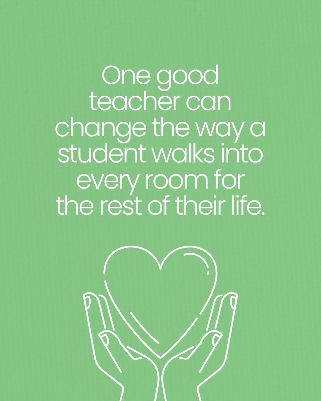 One teacher. One moment. One ripple of change. 💚⁠
⁠
The impact of a great teacher lasts a lifetime. Let&rsquo;s celebrate the educators shaping the way students see themselves, their potential, and the world around them. 🌍⁠
⁠
#ac4p #activelycaring 