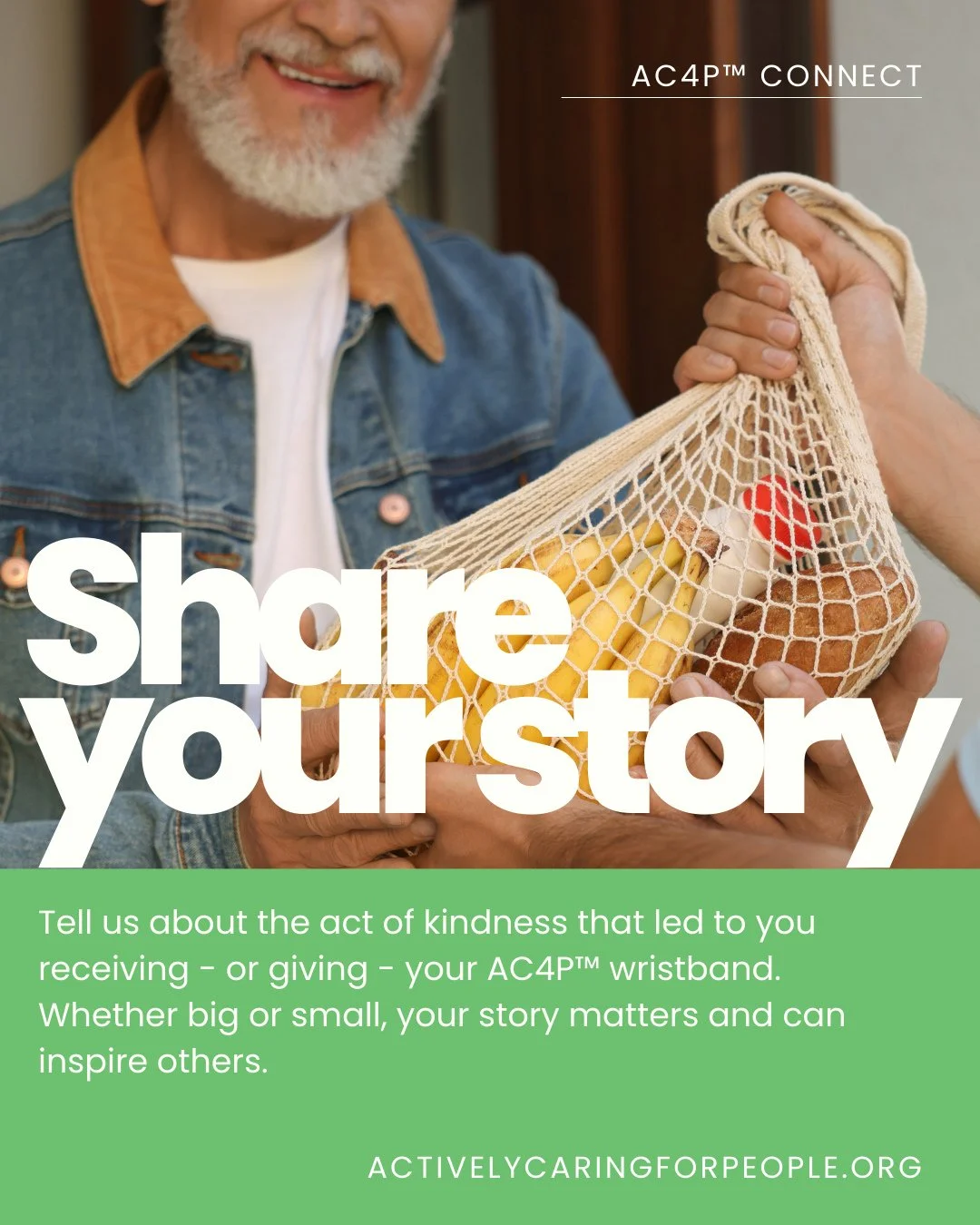 💚 Your kindness matters. Share your AC4P&trade; story and inspire others 🌍✨⁠
⁠
📲 Tell us yours today at the link in bio!⁠
⁠
#ac4pconnect #spreadkindness #activelycaringforpeople #kindnessmatters #smallactsofkindness #smallactsoflove @performancedr