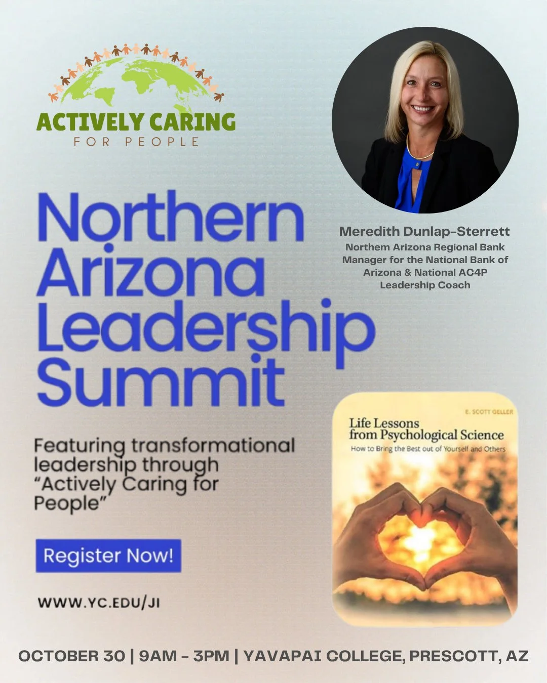 We&rsquo;re excited to see Meredith Dunlap-Sterrett, Northern Arizona Regional Bank Manager for the National Bank of Arizona and National AC4P Leadership Coach, and Bobby Kipper, Executive Director of AC4P, take the stage at the Northern Arizona Lead