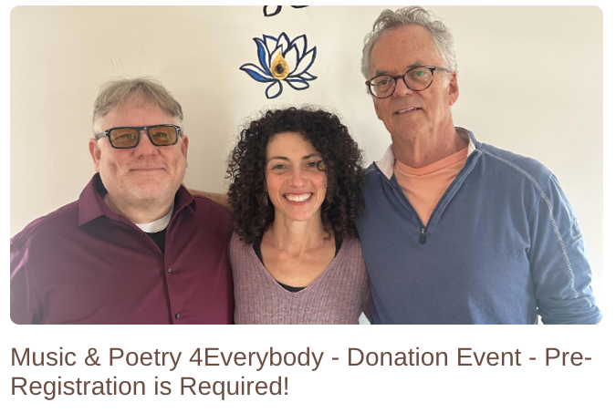 Donation Event:  music and Readings 4everybody 