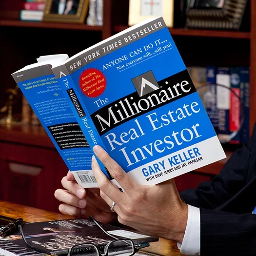 Cover of The Millionaire Real Estate Investor by Gary Keller, a recommended resource for readers interested in learning more about long-term real estate investing.