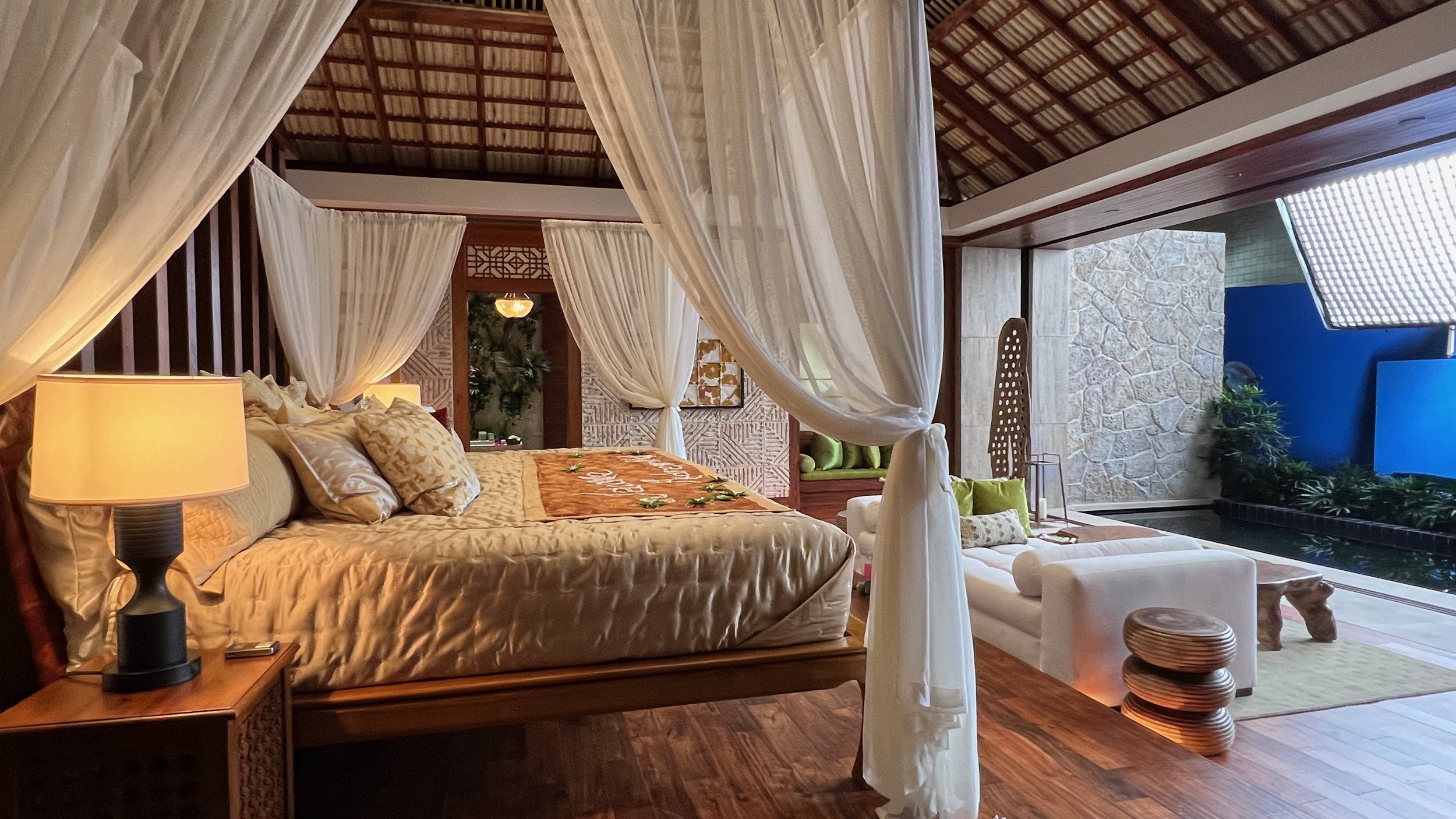 Villa Set with a Massive Bed