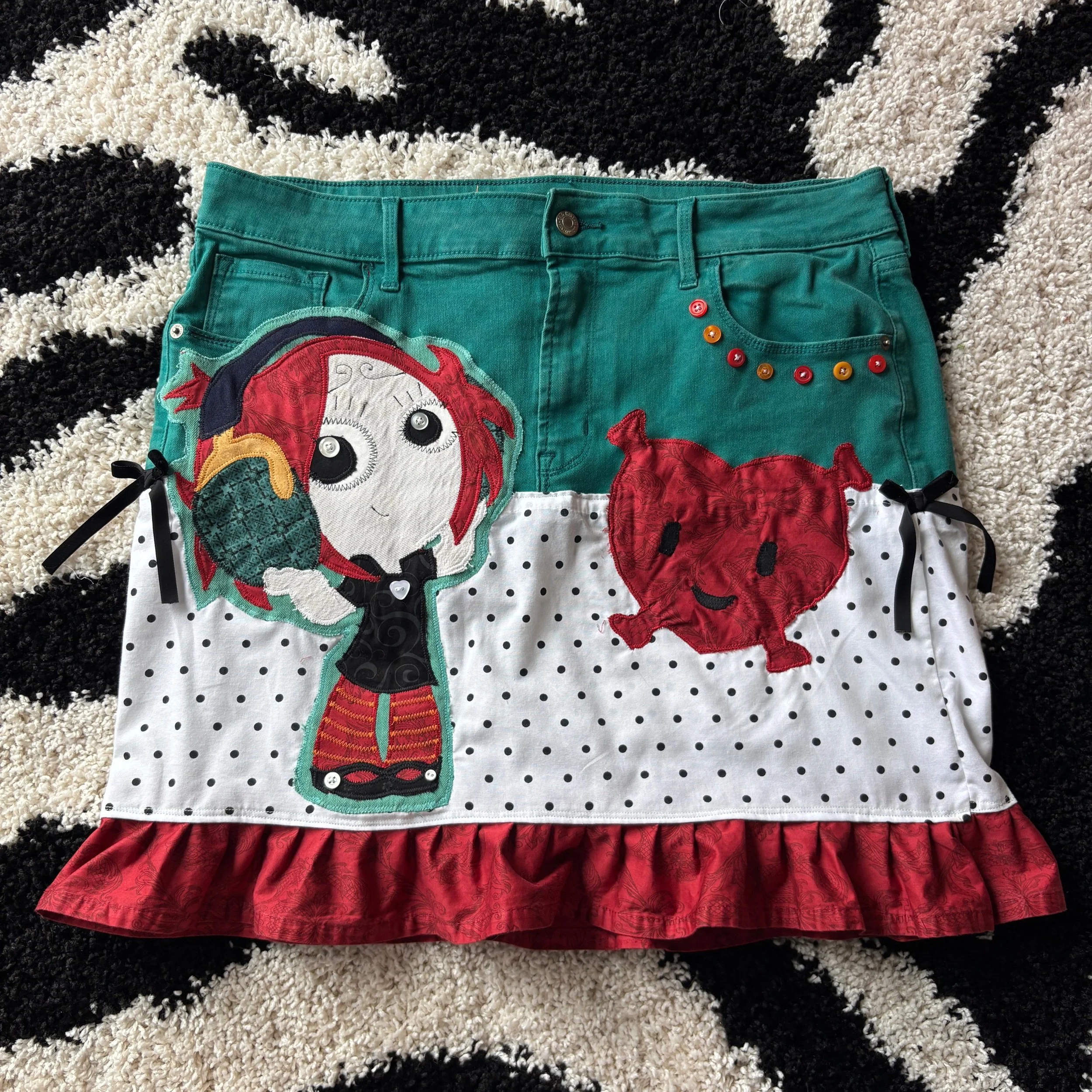 Ruby Gloom Midi Skirt 36”