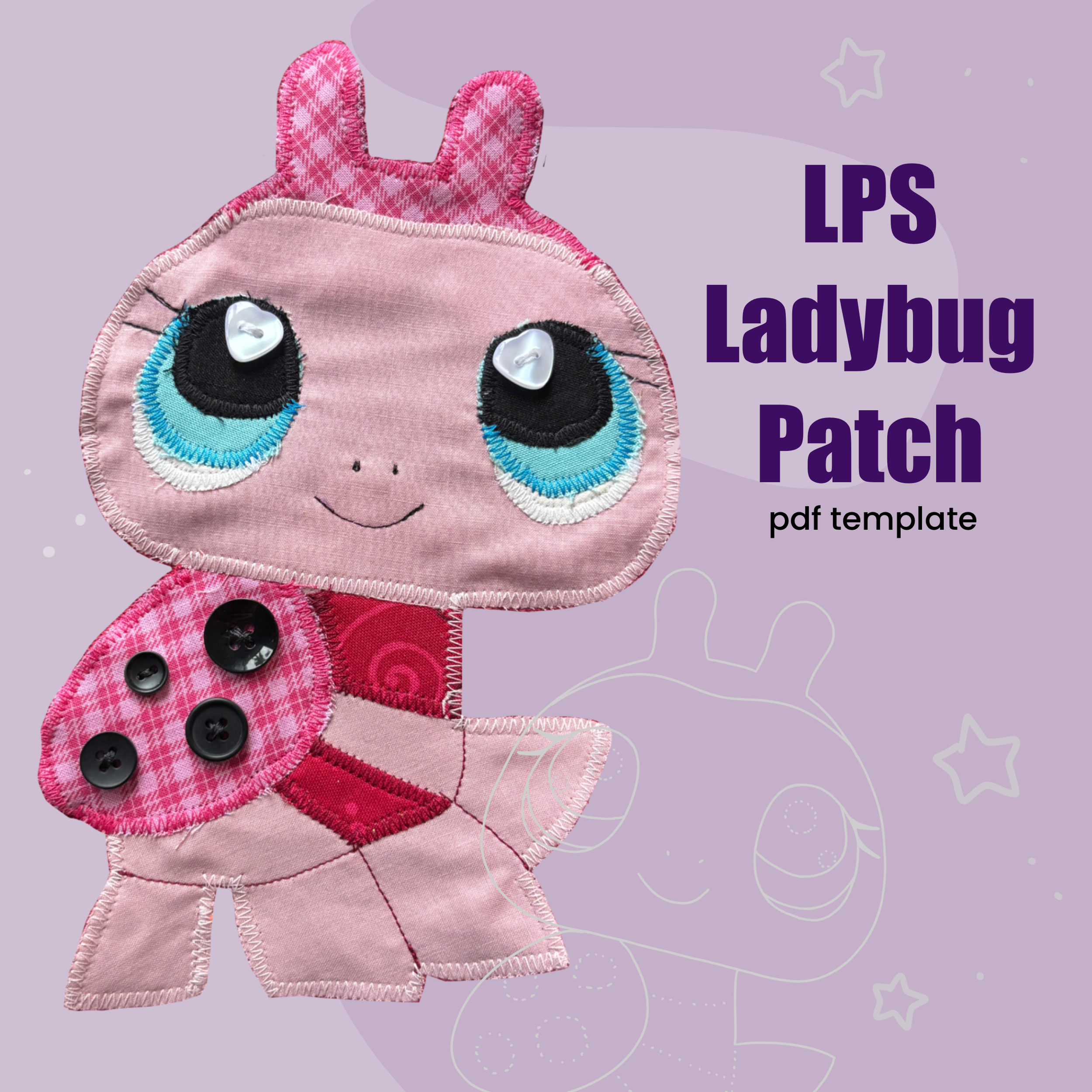 LPS ladybug patch template