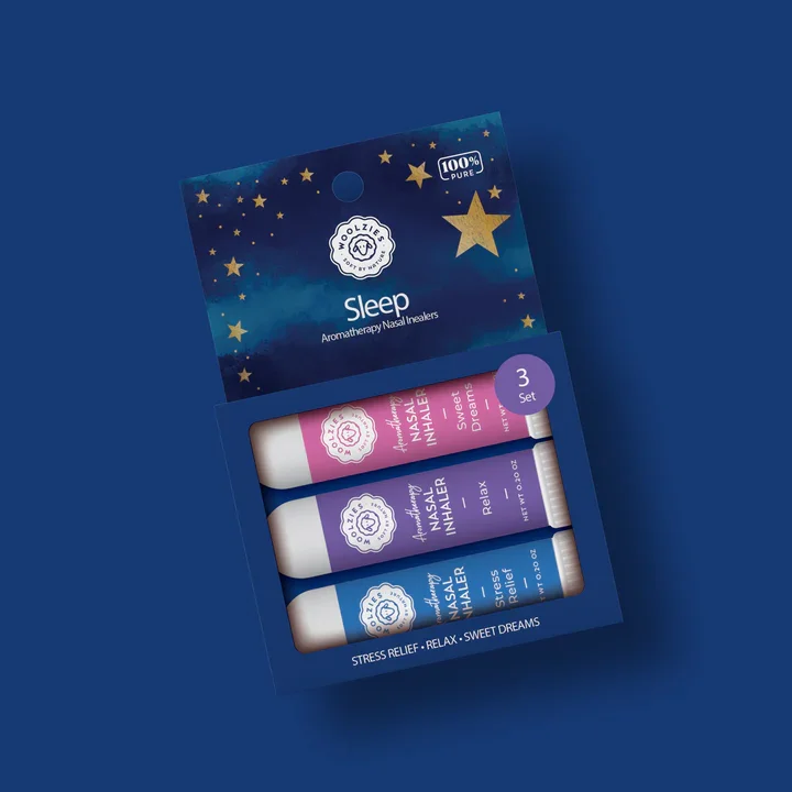 WOOLZIES - SLEEP AROMATHERAPY NASAL INHALERS TRIO - (3 SETS OF 3)