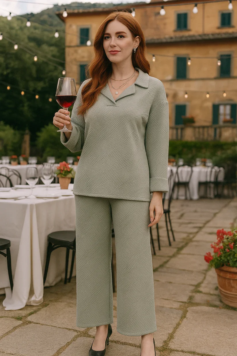 LTX-662 Dusty Gray Textured Two-Piece-7 PACK