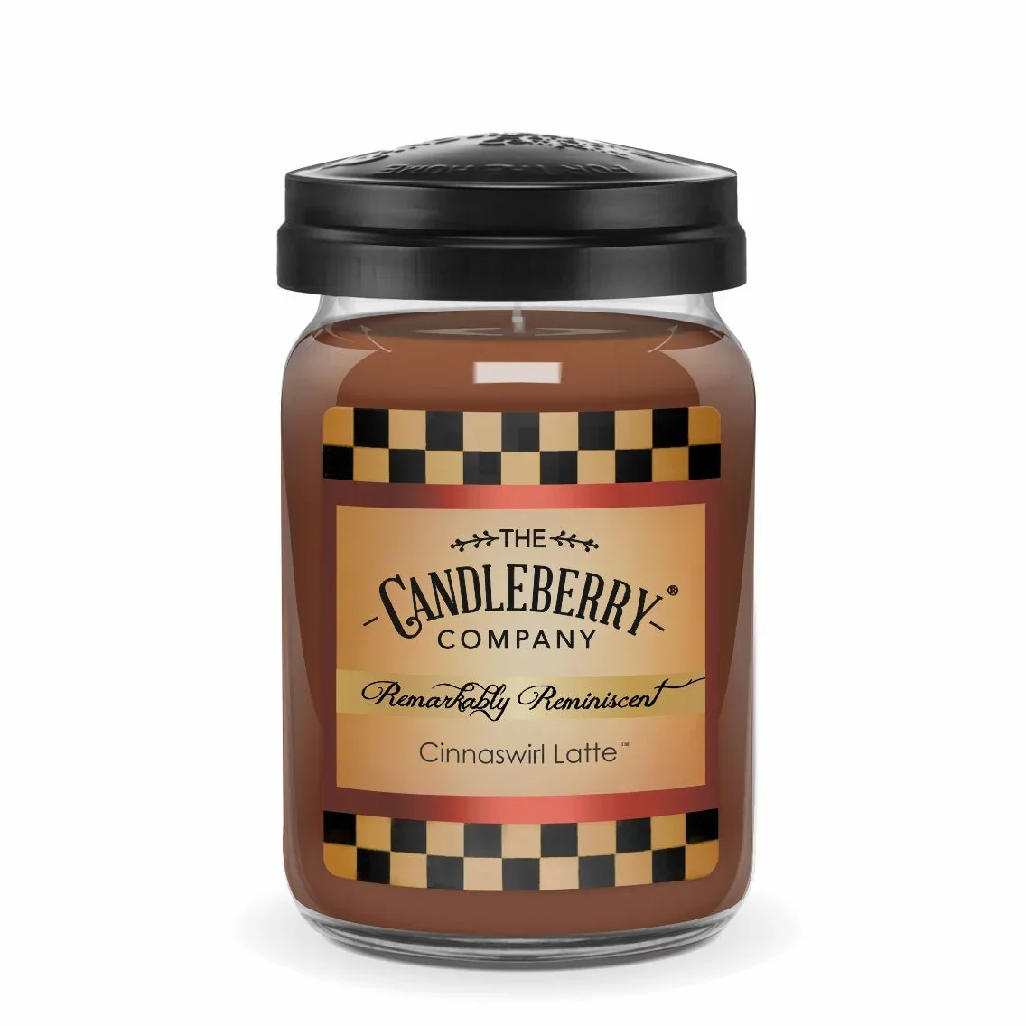 CANDLEBERRY- CINNASWIRL LATTE LARGE JAR