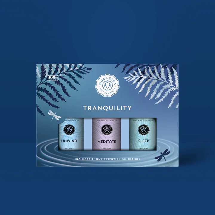 WOOLZIES - TRANQUILITY ESSENTIAL OIL COLLECTION - (3 SETS OF 3)