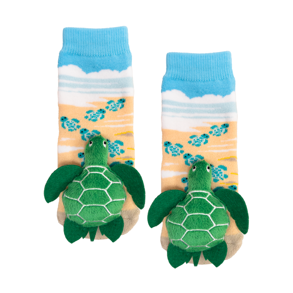 MESSY MOOSE SOCKS ~ TURTLE TODDLER SOCKS