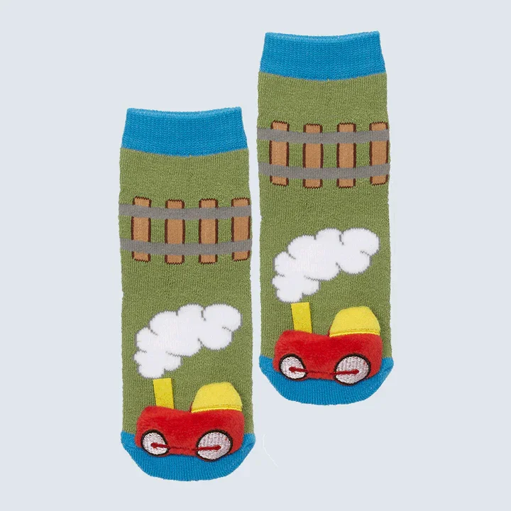 MESSY MOOSE SOCKS ~ TRAIN TODDLER SOCKS