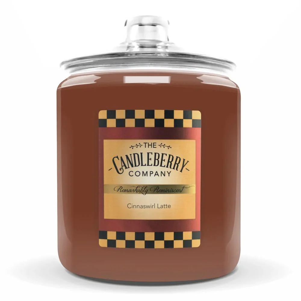 CANDLEBERRY- CINNASWIRL LATTE COOKIE JAR