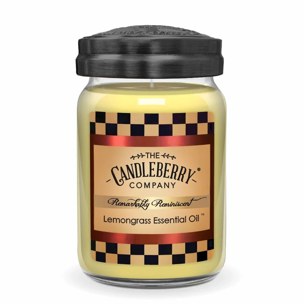 CANDLEBERRY- LEMON GRASS ESSENTIAL OIL LARGE JAR