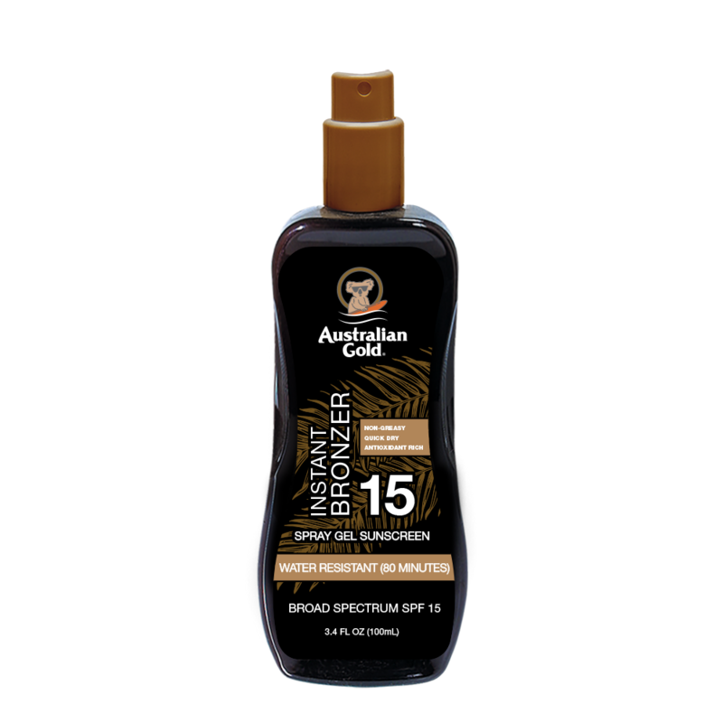 BELLAVISIONS (AUSTRALIN GOLD) - SPF 15 SPRAY GEL WITH BRONZER 3.4 OZ