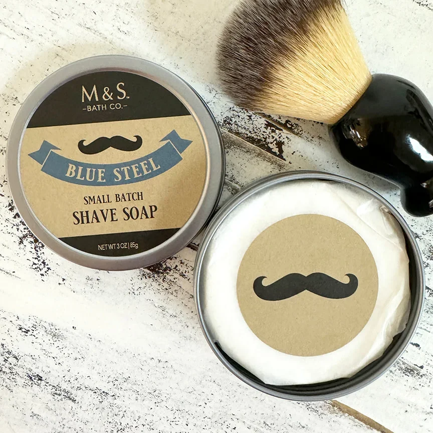 MILK AND SUGAR ~ Blue Steel Shave Soap