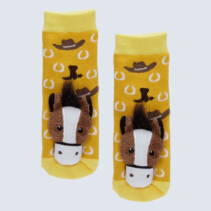 MESSY MOOSE SOCKS ~ HORSE TODDLER SOCKS