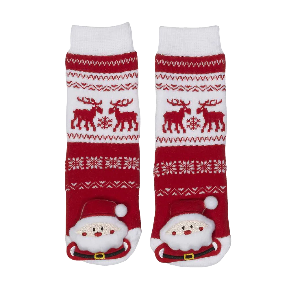MESSY MOOSE SOCKS ~ SANTA CLAUS TODDLER SOCKS