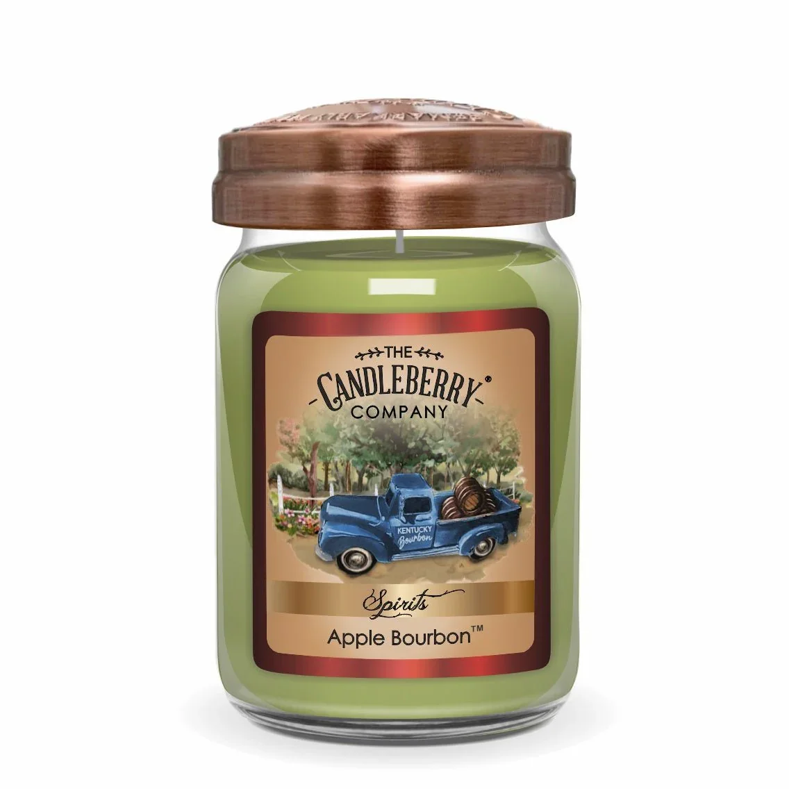 CANDLEBERRY- APPLE BOURBON LARGE JAR