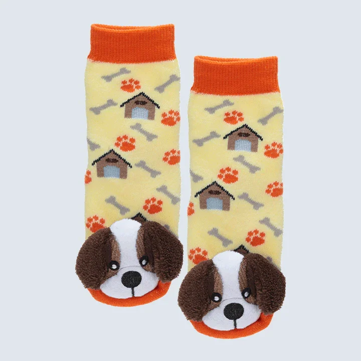 MESSY MOOSE SOCKS ~ ST BERNARD TODDLER SOCKS