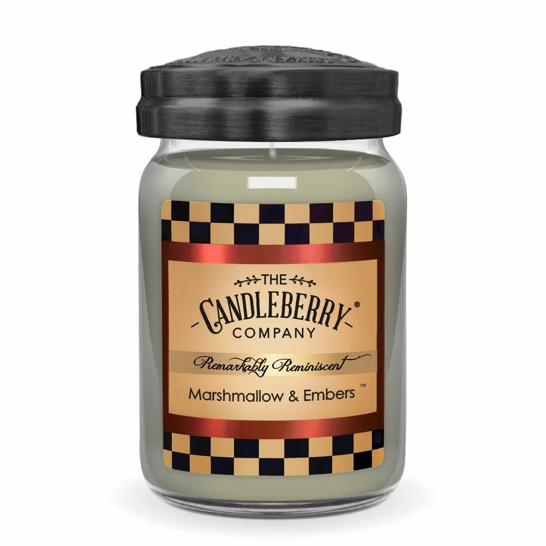 CANDLEBERRY- MARSHMALLOW AND EMBERS LARGE JAR