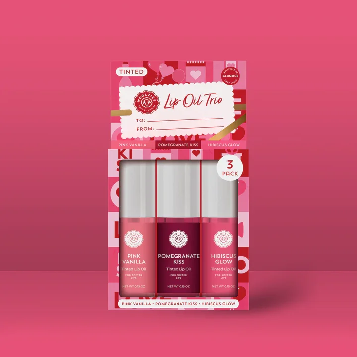 WOOLZIES - TINTED LIP OIL TRIO - TO & FROM - (3 SETS OF 3)