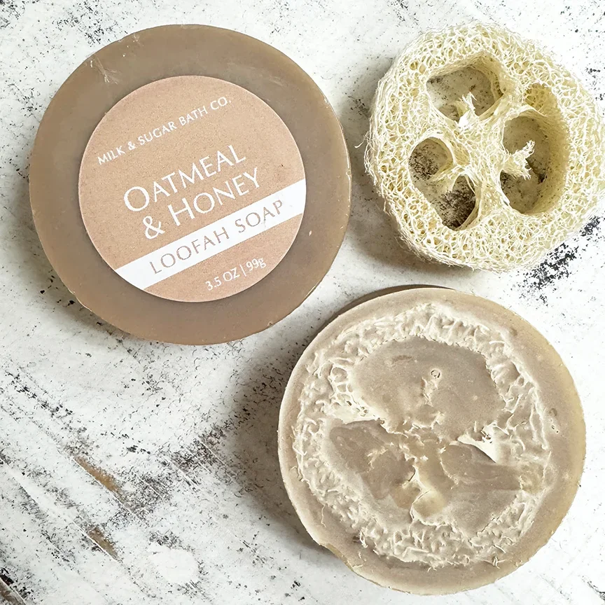 OATMEAL & HONEY LOOFAH ARTISAN SOAP