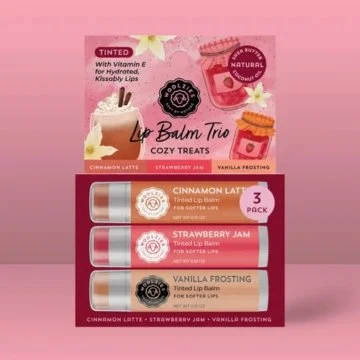 WOOLZIES ~ LIP BALM TRIO~ HARVEST KISSES