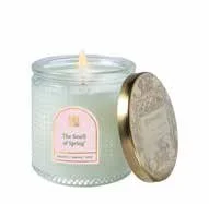 SMELL OF SPRING TEXTURED GLASS CANDLE WITH LID 6 OZ.jpeg