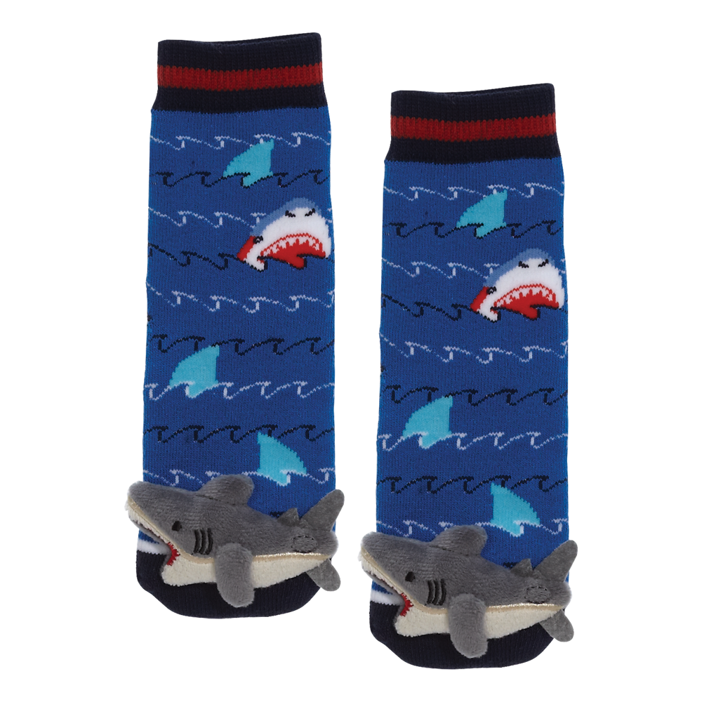 MESSY MOOSE SOCKS ~ SHARK TODDLER SOCKS