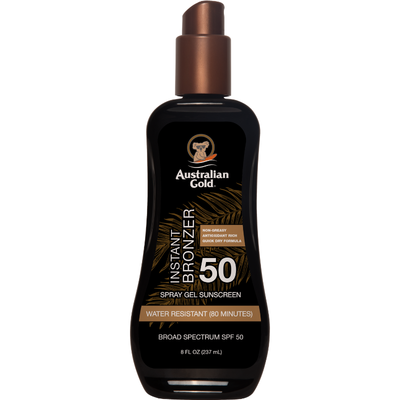 BELLAVISIONS (AUSTRALIAN GOLD) - SPF 50 SPRAY GEL WITH BRONZER 8 OZ