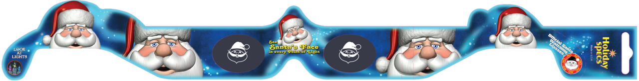 AMERICAN PAPER OPTICS -SANTA 3D GLASSES