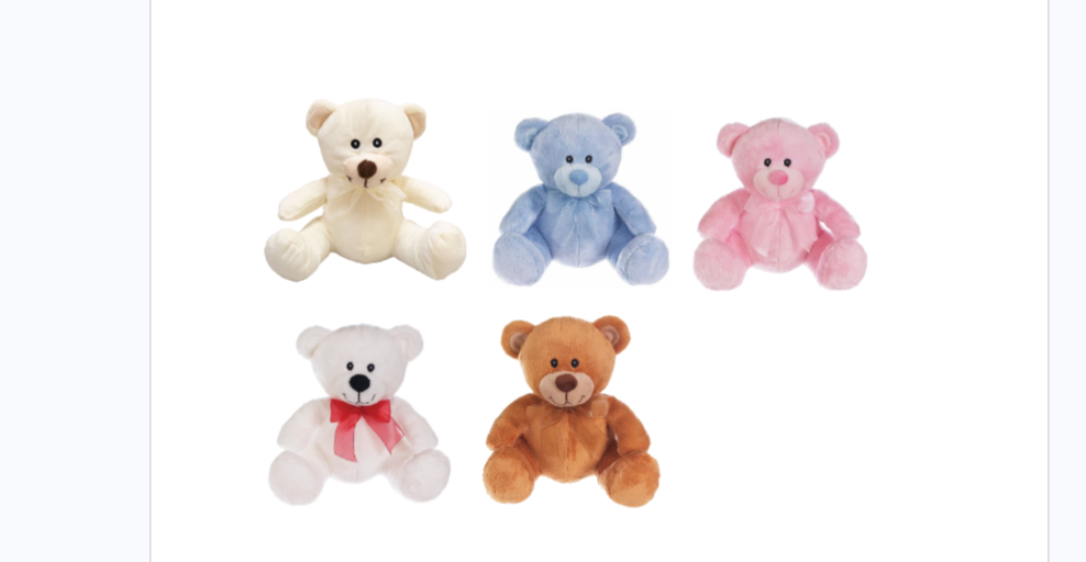 PARKDALE - TIMOTHY BEAR 6"-8" PLUSH